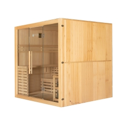 Sauna sucha z piecem MO-EA4 4/5-osobowa 200x180x200cm 8kW